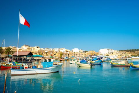 Sunset Boat Trip in Marsaxlokk