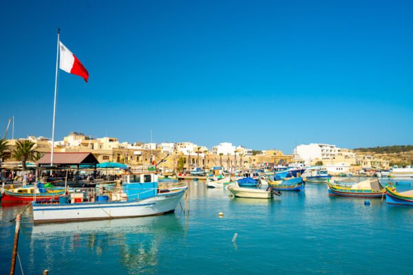 Sunset Boat Trip in Marsaxlokk