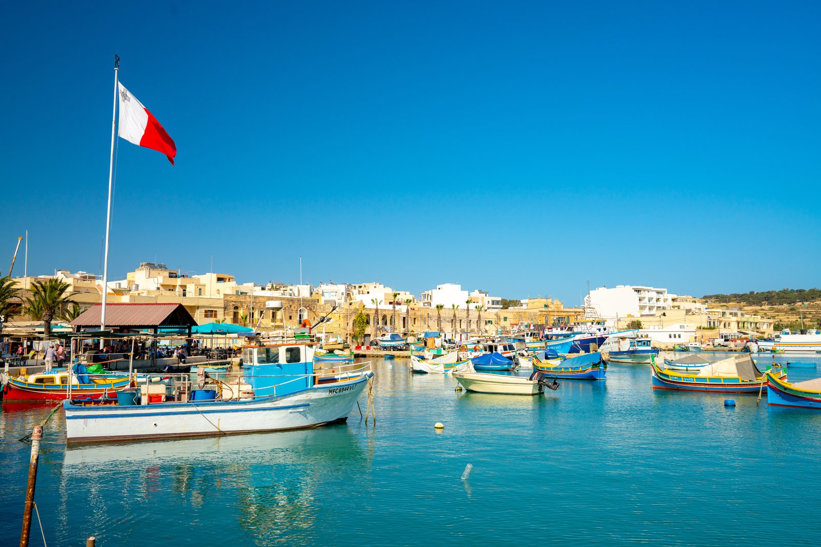 Sunset Boat Trip in Marsaxlokk